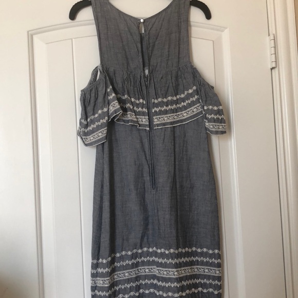 Blue gray dress - Picture 3 of 4